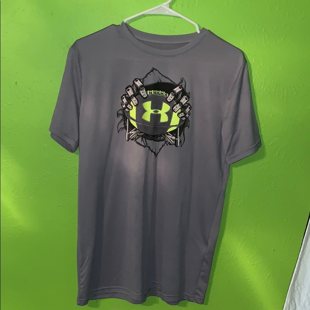 Under armour football shirt.